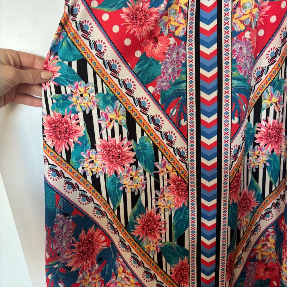 Flying Tomato Pink Multi Floral Halter Mini Dress - Picture 4 of 6